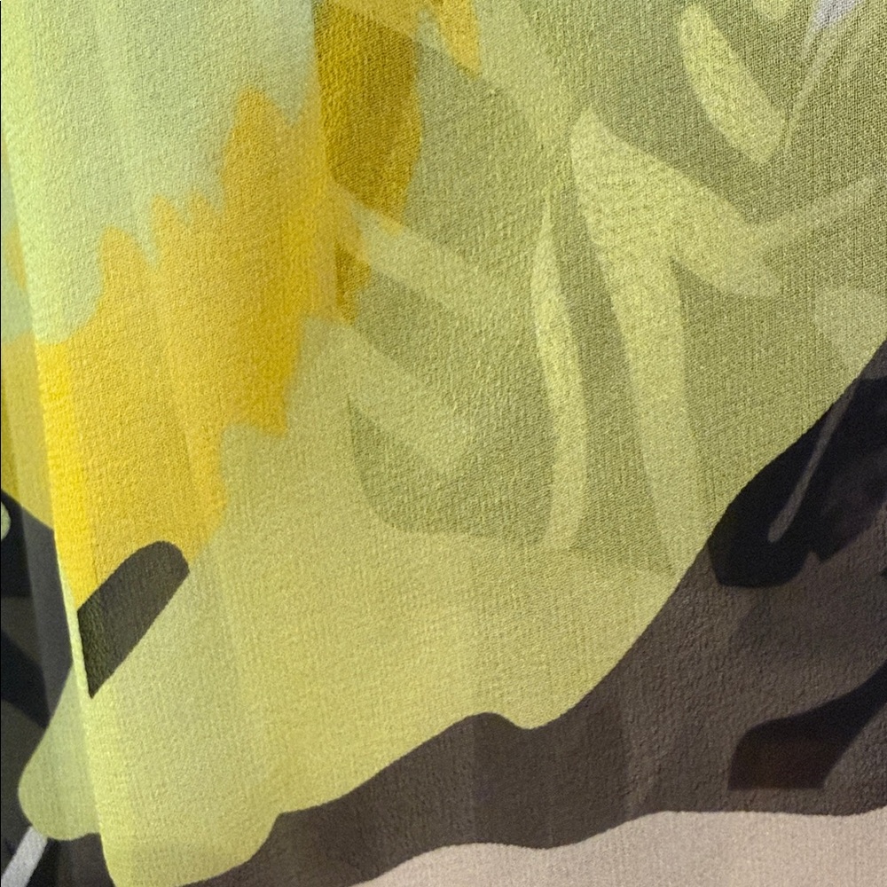 Diane Von Furstenberg Leurette Yellow and Black Andy Warhol print silk Kimono - Picture 9 of 12